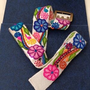 FLORAL PERUVIAN EMBROIDERED INKA BELT (NWOT)